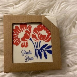 Paula Dean Stone Coasters 4” by 4” brand new in the box